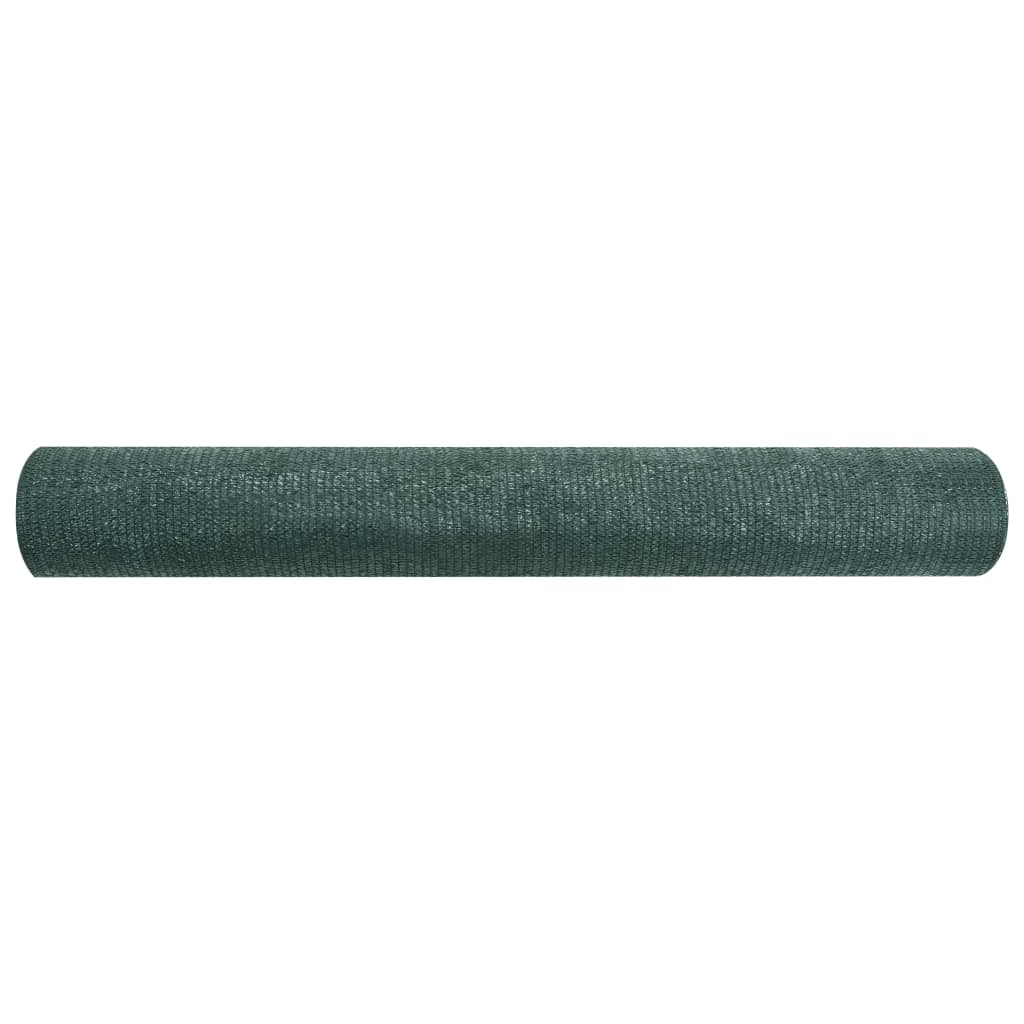 vidaXL Siatka cieniująca, zielona, 1,2x10 m, HDPE, 75 g/m²