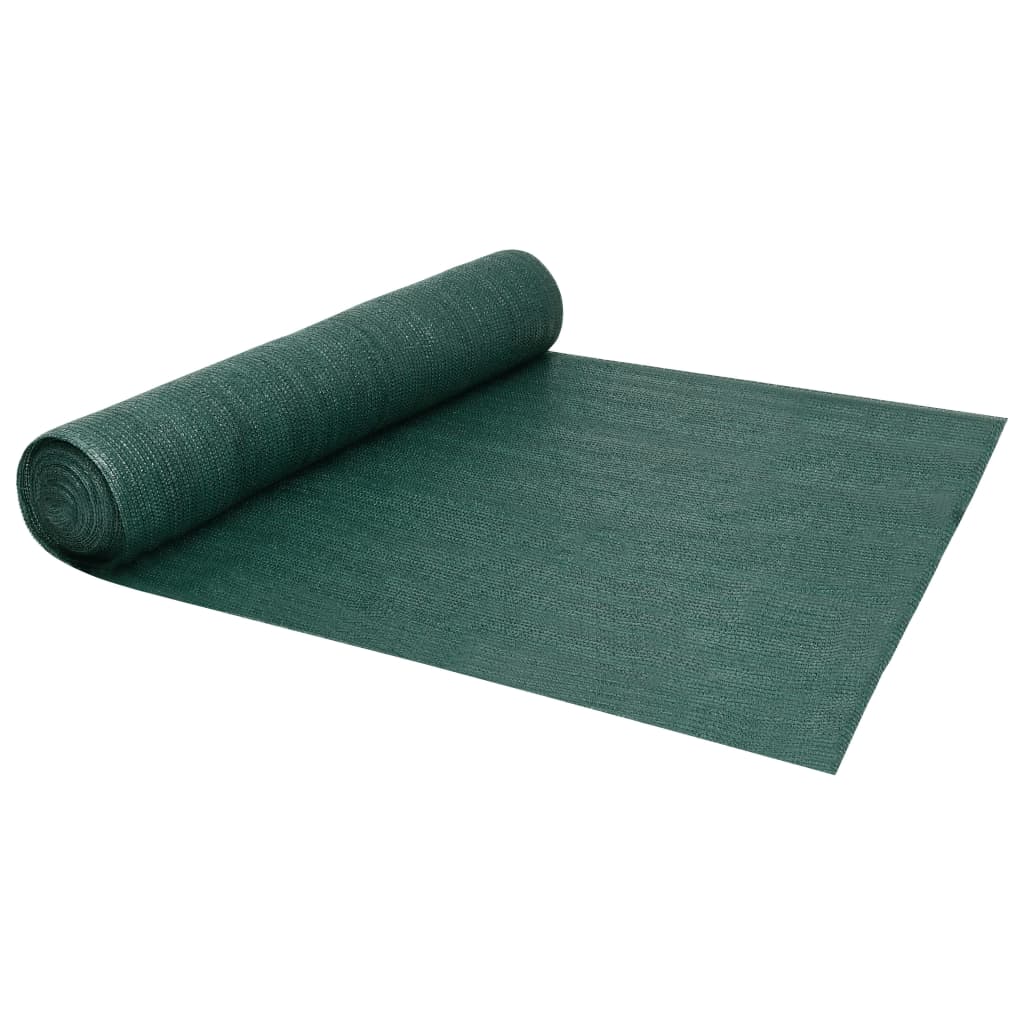 vidaXL Siatka cieniująca, zielona, 1,5x50 m, HDPE, 150 g/m²