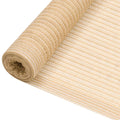 vidaXL Siatka cieniująca, beżowa, 1,2 x 50 m, HDPE, 75 g/m²