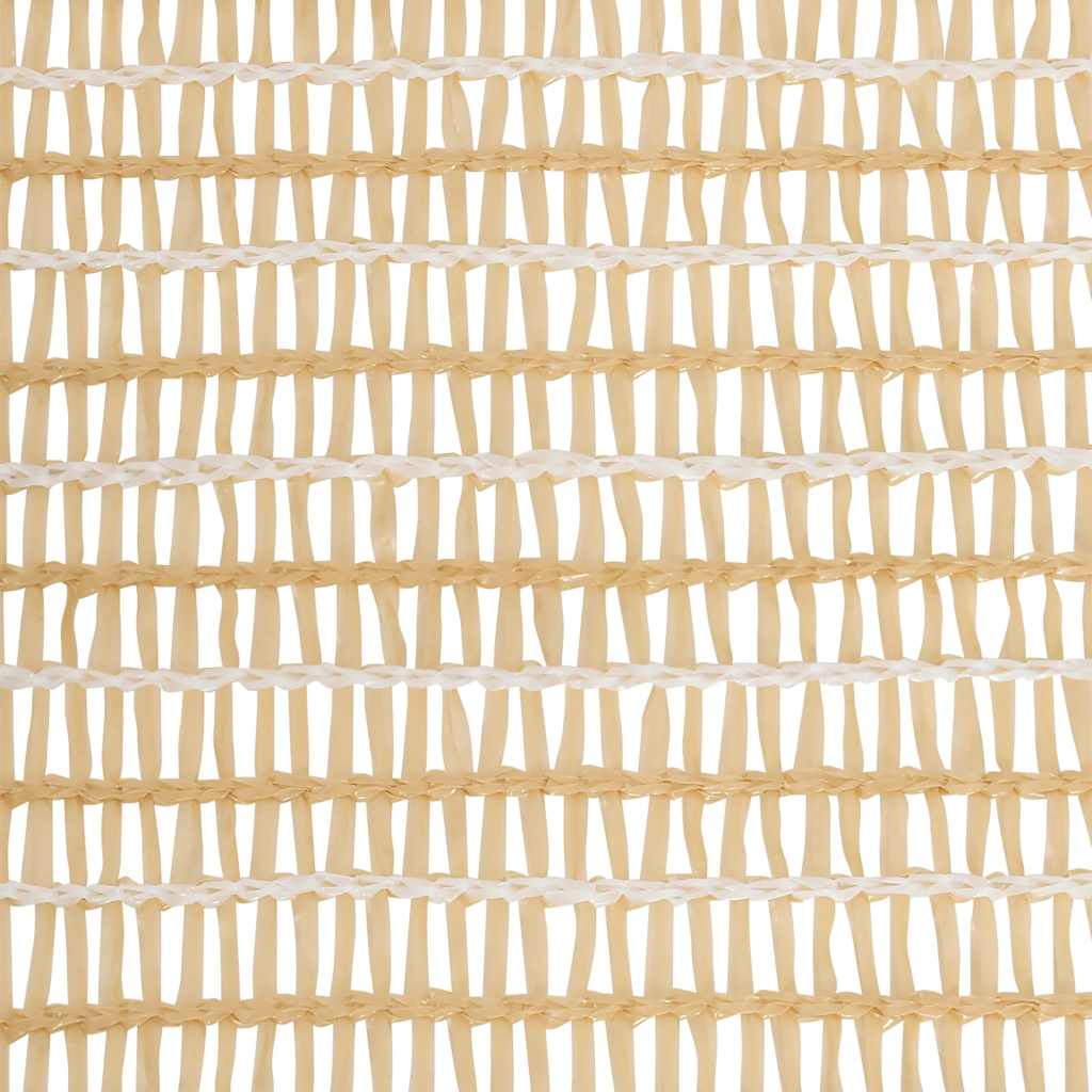 vidaXL Siatka cieniująca, beżowa, 2x25 m, HDPE, 195 g/m²