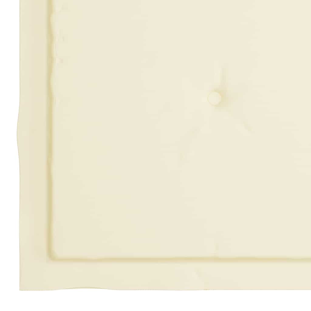 vidaXL Krzesła ogrodowe z kremowymi poduszkami, 4 szt., drewno tekowe