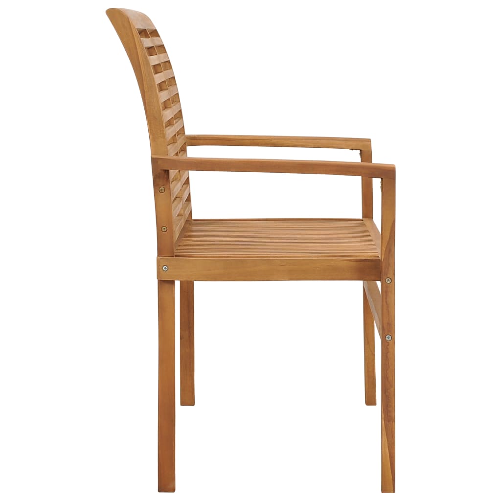 vidaXL Ławka ogrodowa z jasnozieloną poduszką, 112 cm, drewno tekowe