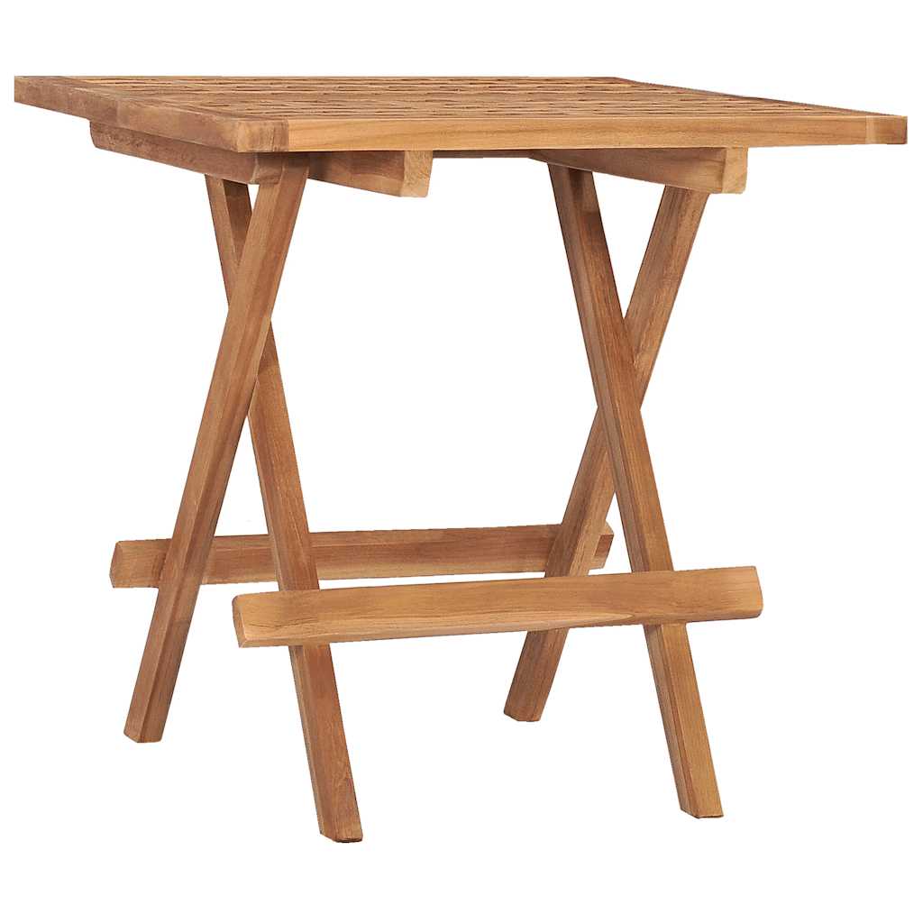 vidaXL 3-cz. zestaw mebli ogrodowych z poduszkami, składany, tekowy