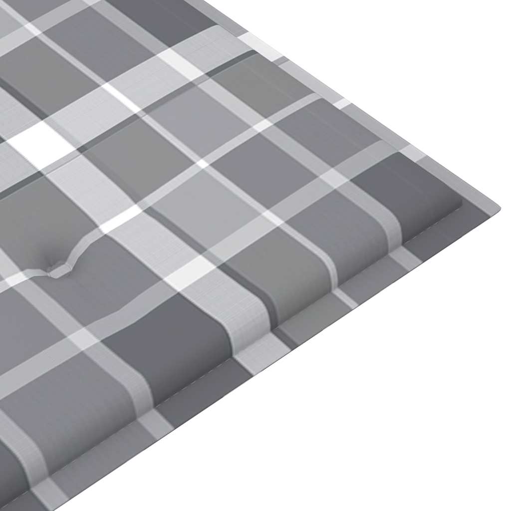 vidaXL Sztaplowana ławka ogrodowa z poduszką, 128,5 cm, drewno tekowe
