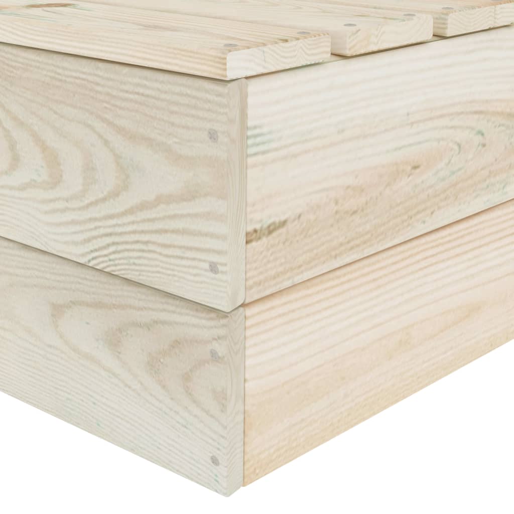 vidaXL Ogrodowa sofa 2-osobowa z palet, impregnowane drewno świerkowe