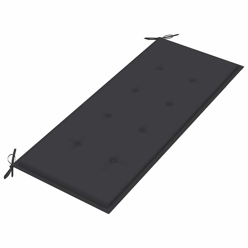 vidaXL Ławka ogrodowa z poduszką, 120 cm, drewno akacjowe
