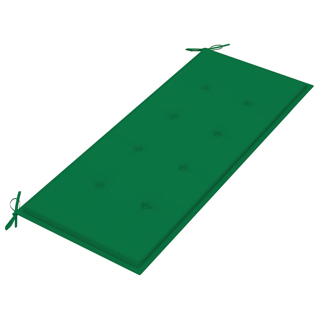 vidaXL Ławka ogrodowa z poduszką, 120 cm, drewno akacjowe