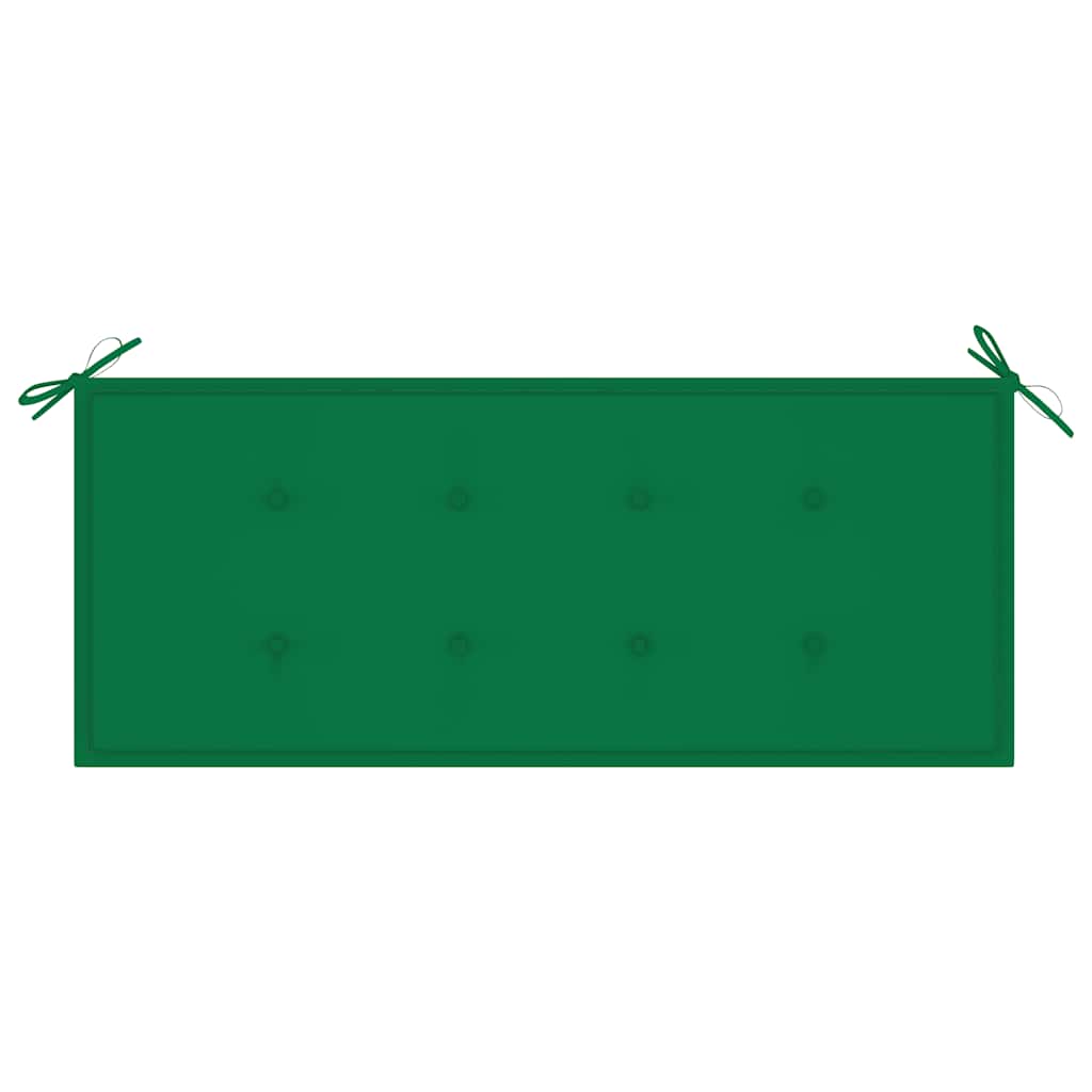 vidaXL Ławka ogrodowa z poduszką, 120 cm, drewno akacjowe