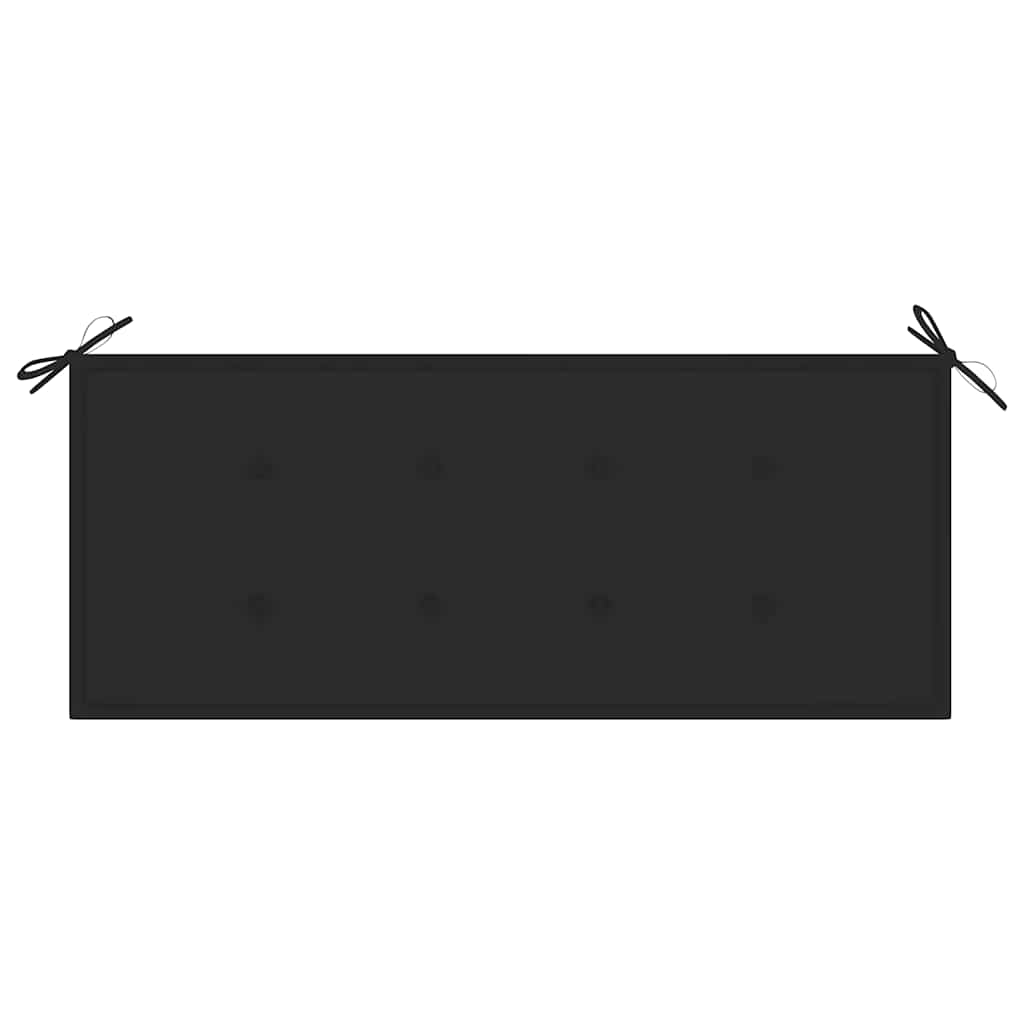 vidaXL Ławka ogrodowa z poduszką, 120 cm, drewno akacjowe