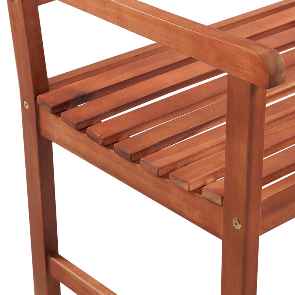 vidaXL Ławka ogrodowa z poduszką, 120 cm, lite drewno akacjowe