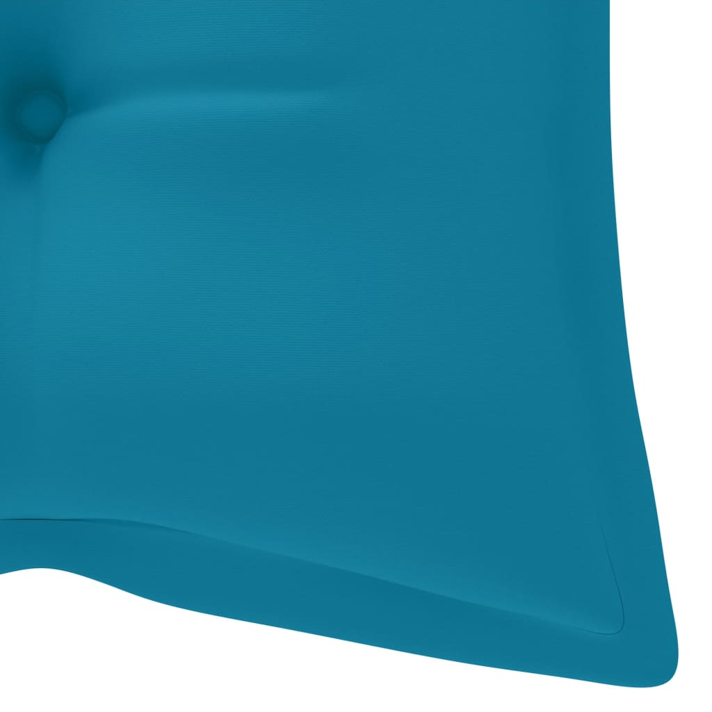 vidaXL Ławka ogrodowa z poduszką, 120 cm, lite drewno akacjowe
