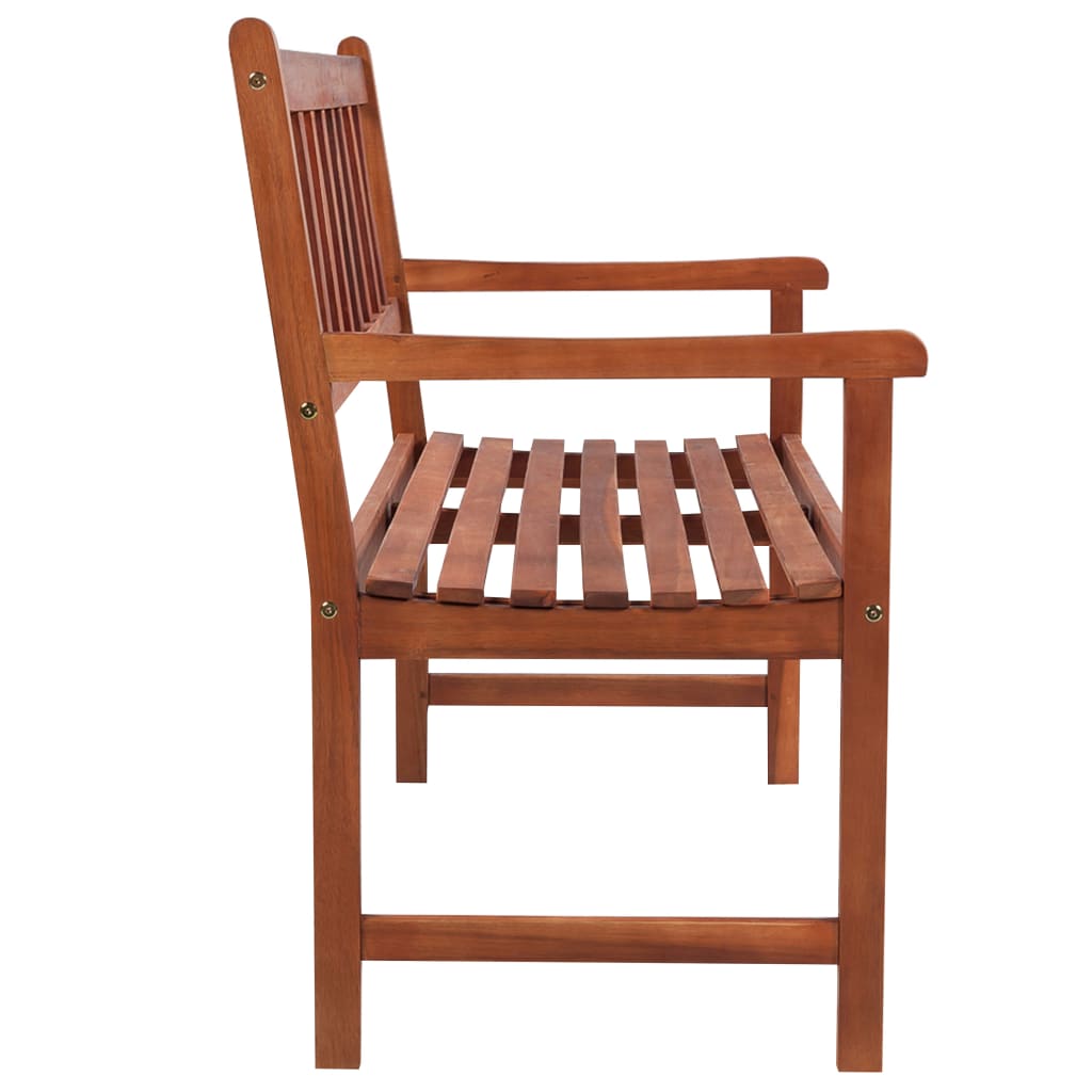 vidaXL Ławka ogrodowa z poduszką, 120 cm, lite drewno akacjowe