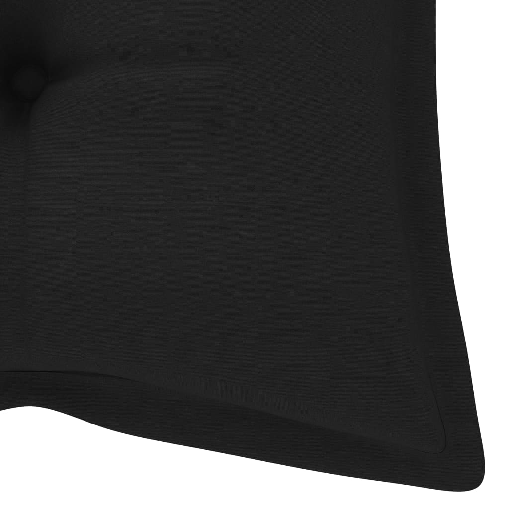 vidaXL Ławka ogrodowa z poduszką, 120 cm, lite drewno akacjowe