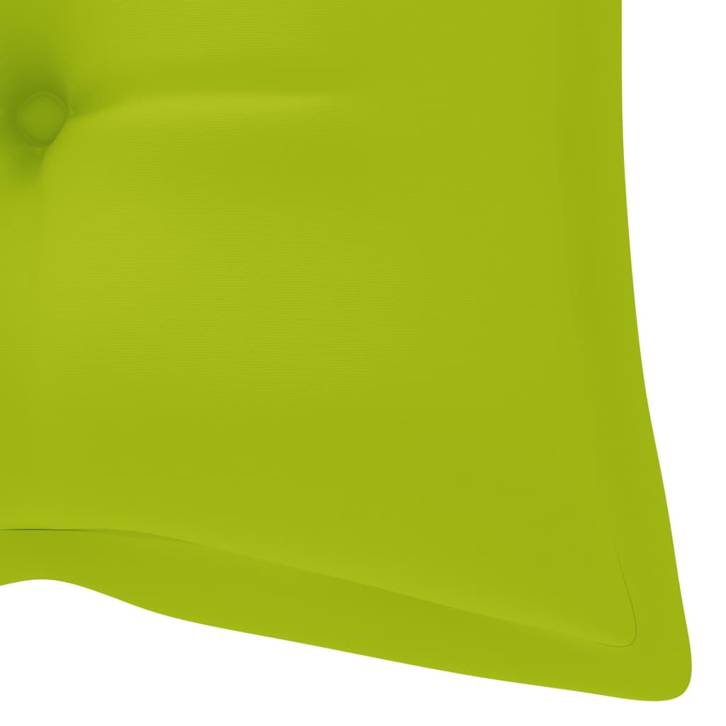 vidaXL Ławka ogrodowa z poduszką, 120 cm, lite drewno akacjowe