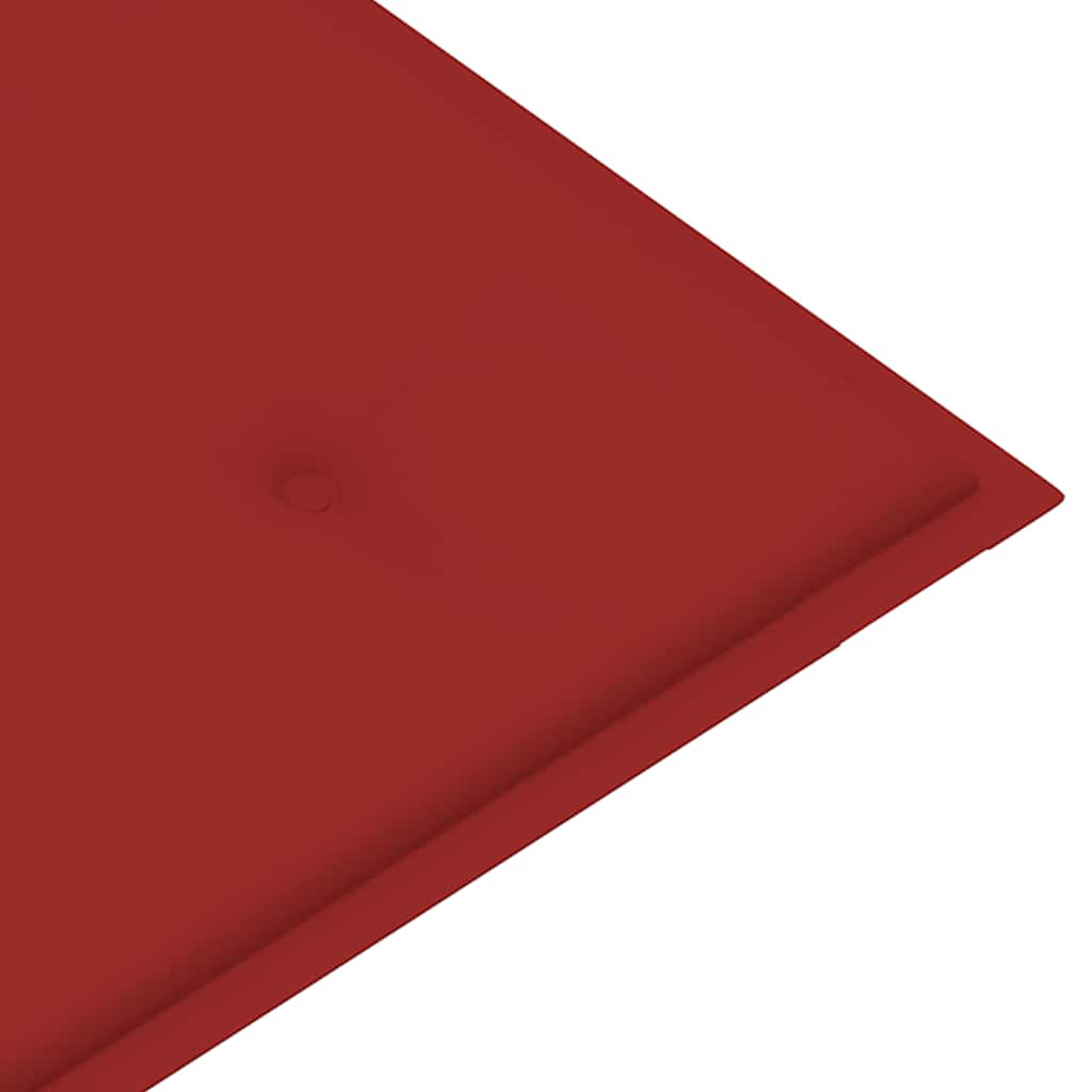 vidaXL Składana ławka ogrodowa z poduszką, 118 cm, bambusowa