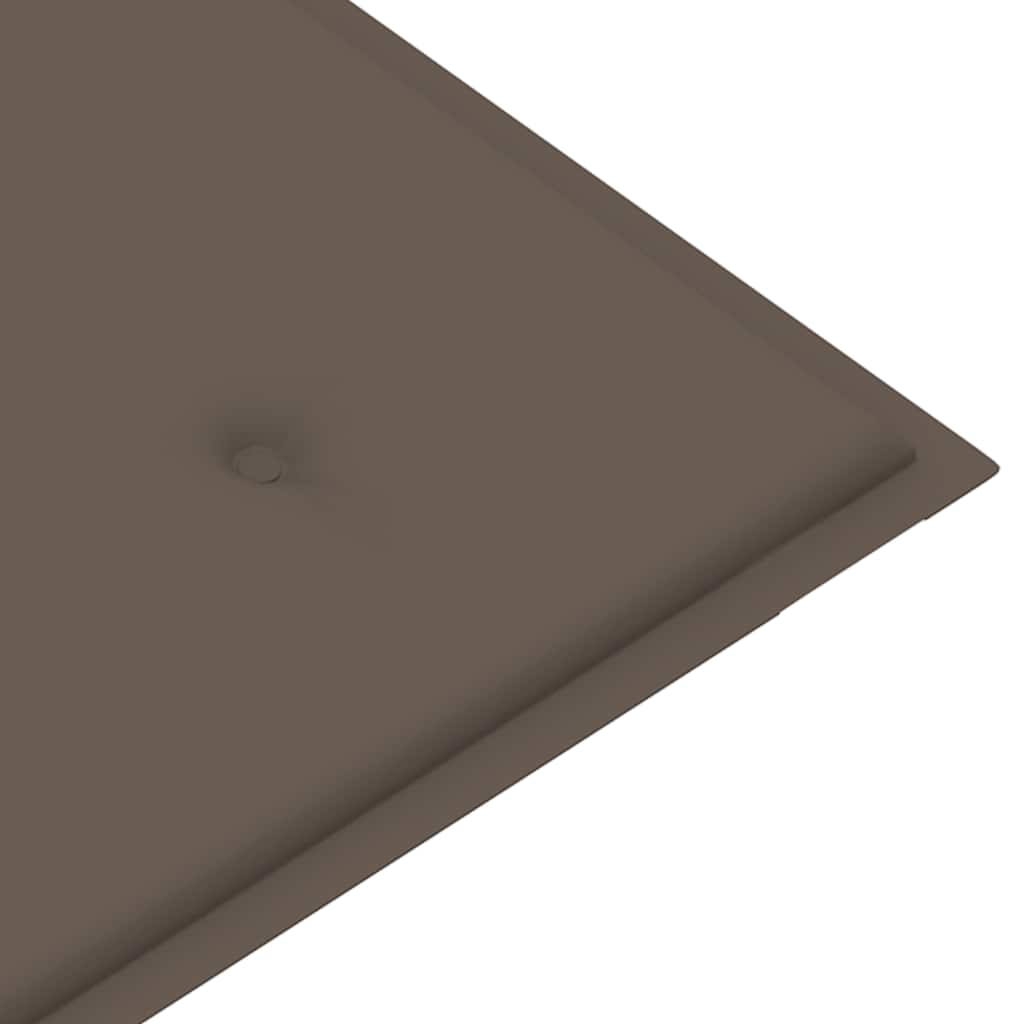 vidaXL Składana ławka ogrodowa z poduszką, 118 cm, bambusowa