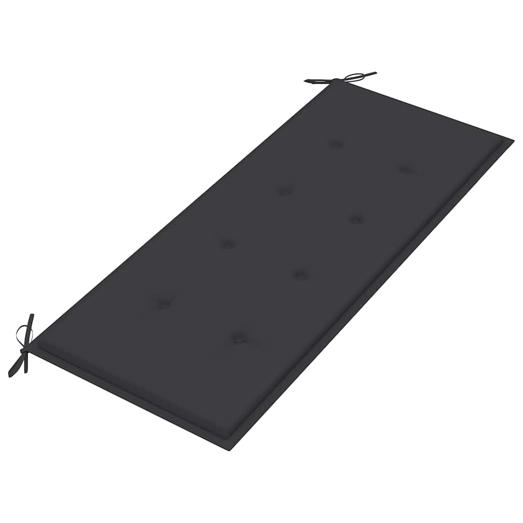 vidaXL Ławka ogrodowa z poduszką, 120 cm, bambusowa