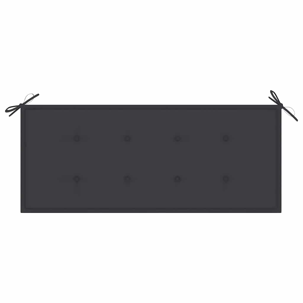 vidaXL Ławka ogrodowa z poduszką, 120 cm, bambusowa