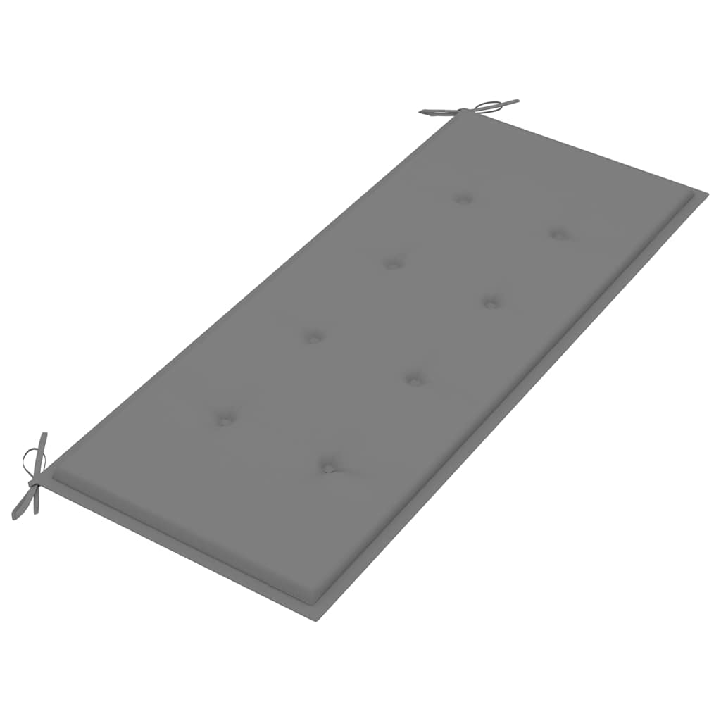 vidaXL Ławka ogrodowa z poduszką, 120 cm, bambusowa