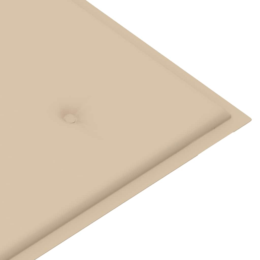 vidaXL Ławka ogrodowa z poduszką, 120 cm, bambusowa