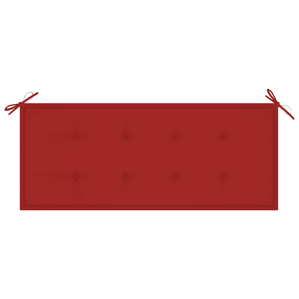 vidaXL Ławka ogrodowa z poduszką, 120 cm, bambusowa