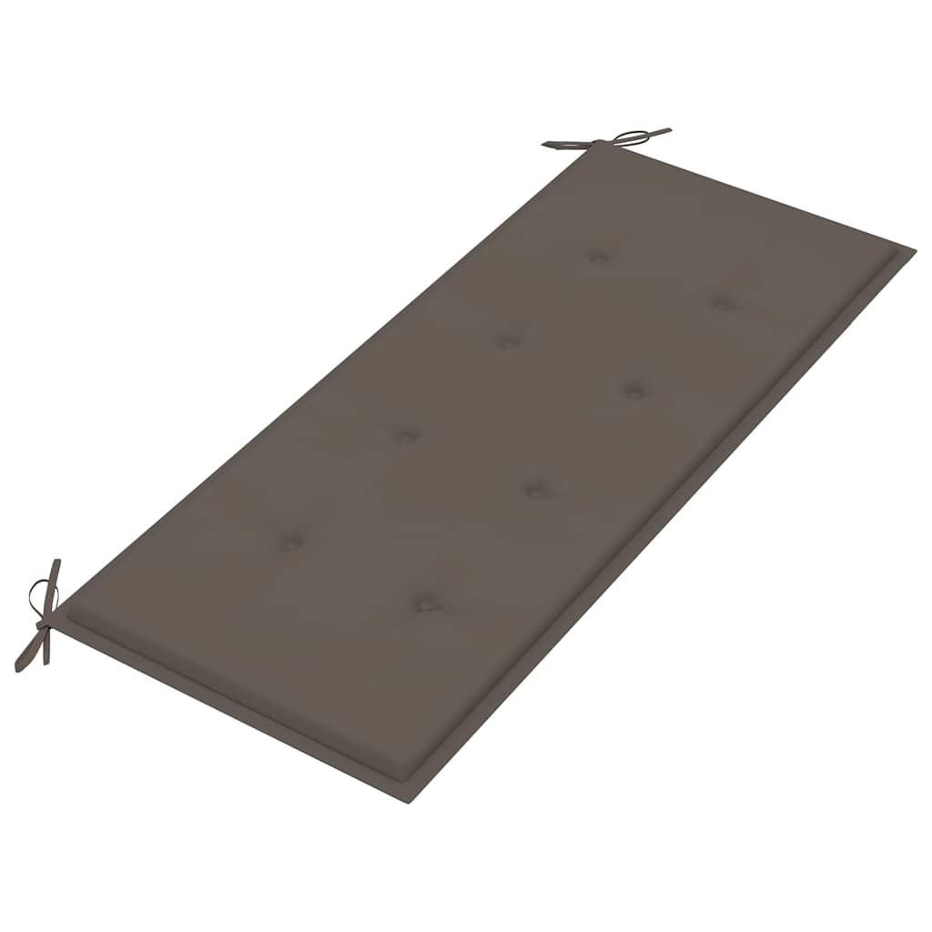 vidaXL Ławka ogrodowa z poduszką, 120 cm, bambusowa