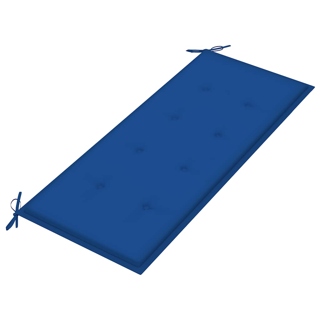 vidaXL Ławka ogrodowa z poduszką, 120 cm, bambusowa