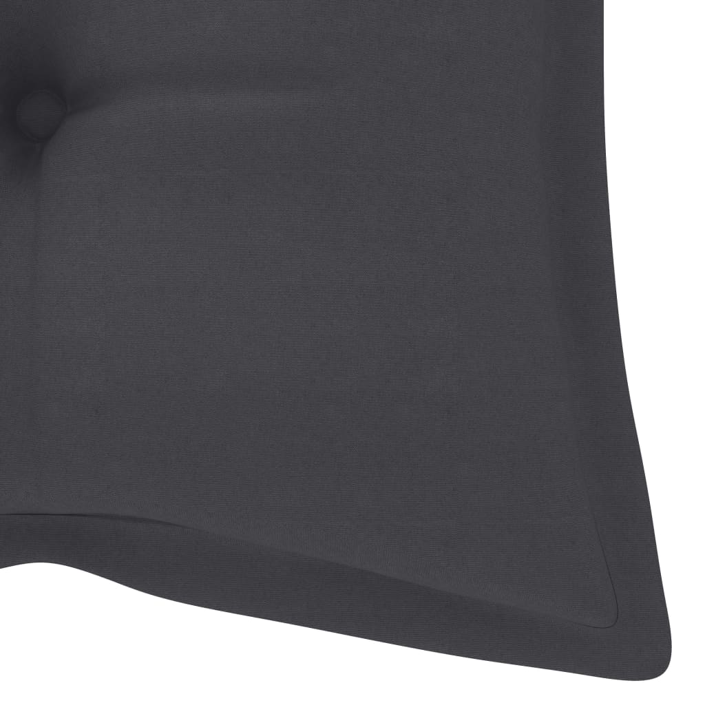 vidaXL Ławka ogrodowa z poduszką, 120 cm, bambusowa