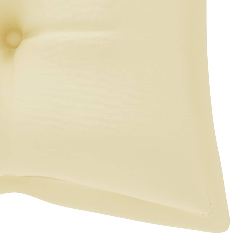 vidaXL Ławka ogrodowa z poduszką, 120 cm, bambusowa