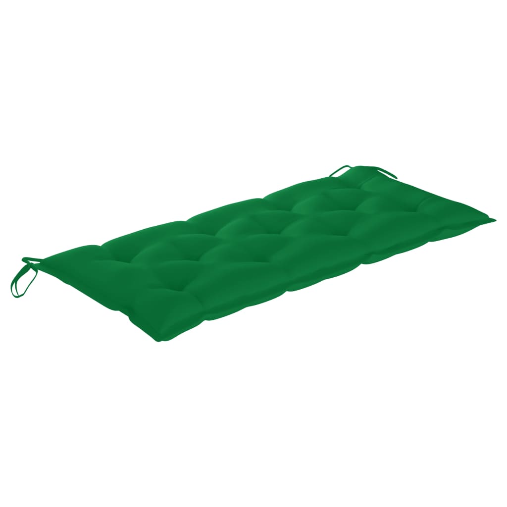 vidaXL Ławka ogrodowa z poduszką, 120 cm, bambusowa