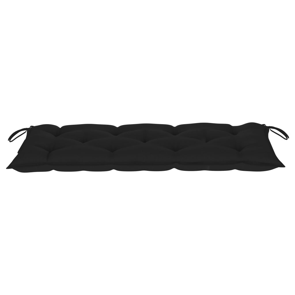 vidaXL Ławka ogrodowa z poduszką, 120 cm, bambusowa