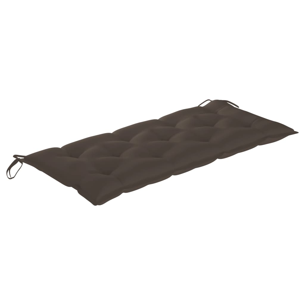 vidaXL Ławka ogrodowa z poduszką, 120 cm, bambusowa