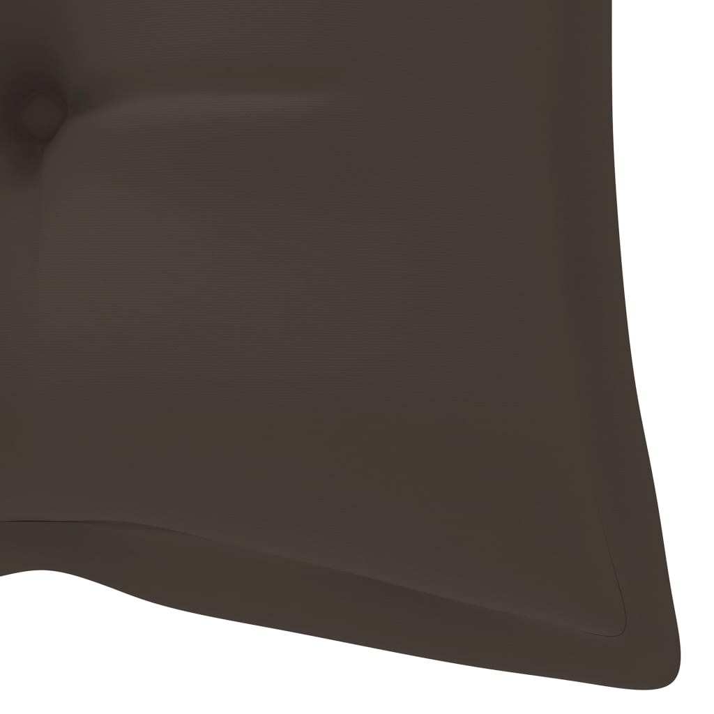vidaXL Ławka ogrodowa z poduszką, 120 cm, bambusowa