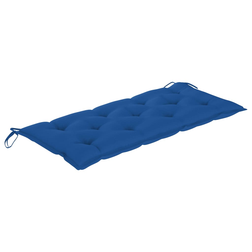 vidaXL Ławka ogrodowa z poduszką, 120 cm, bambusowa
