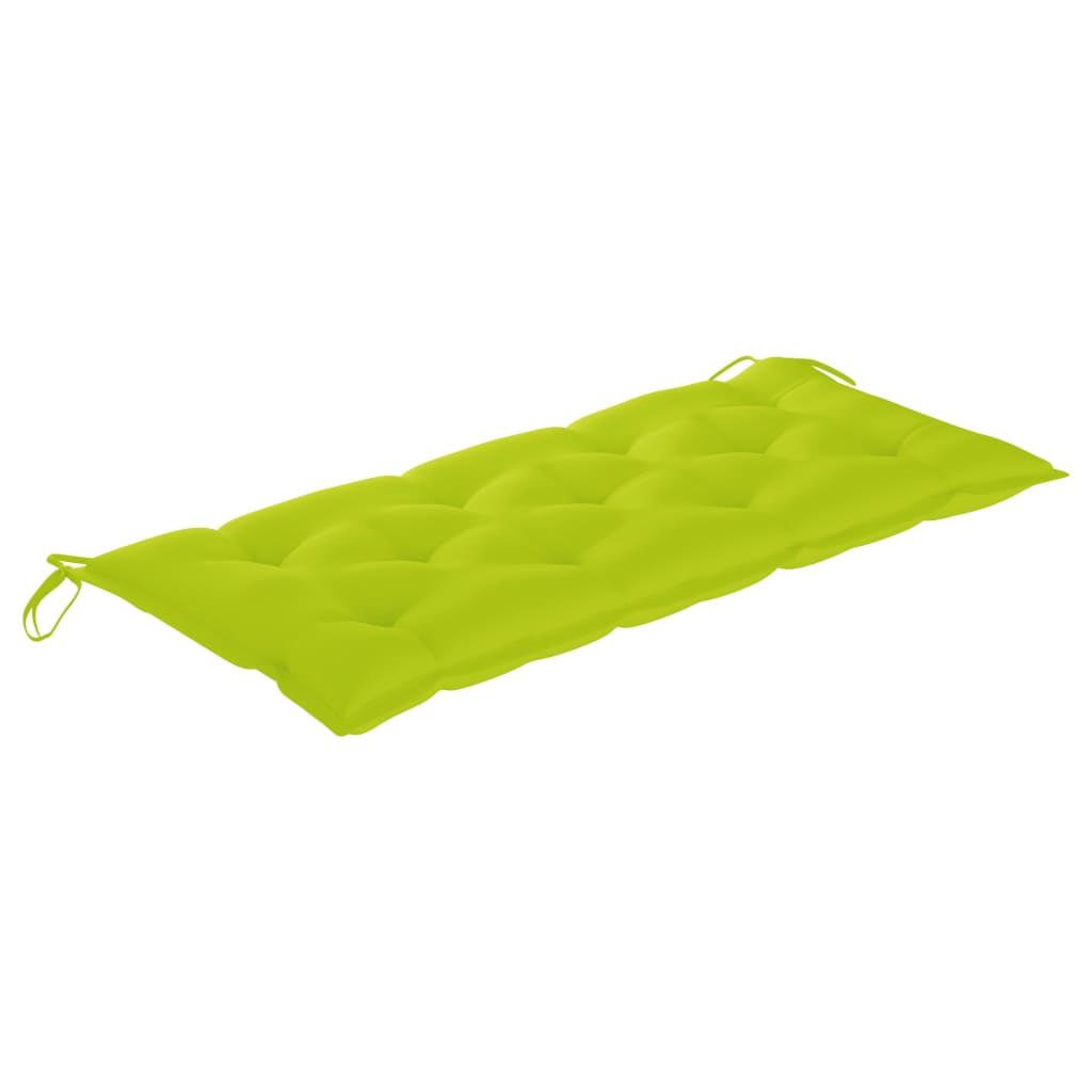 vidaXL Ławka ogrodowa z poduszką, 120 cm, bambusowa