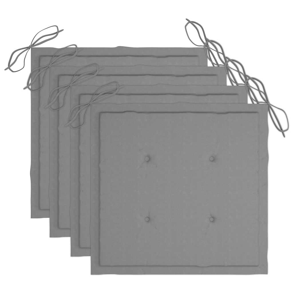 vidaXL 5-cz. zestaw składanych mebli ogrodowych z poduszkami, bambus