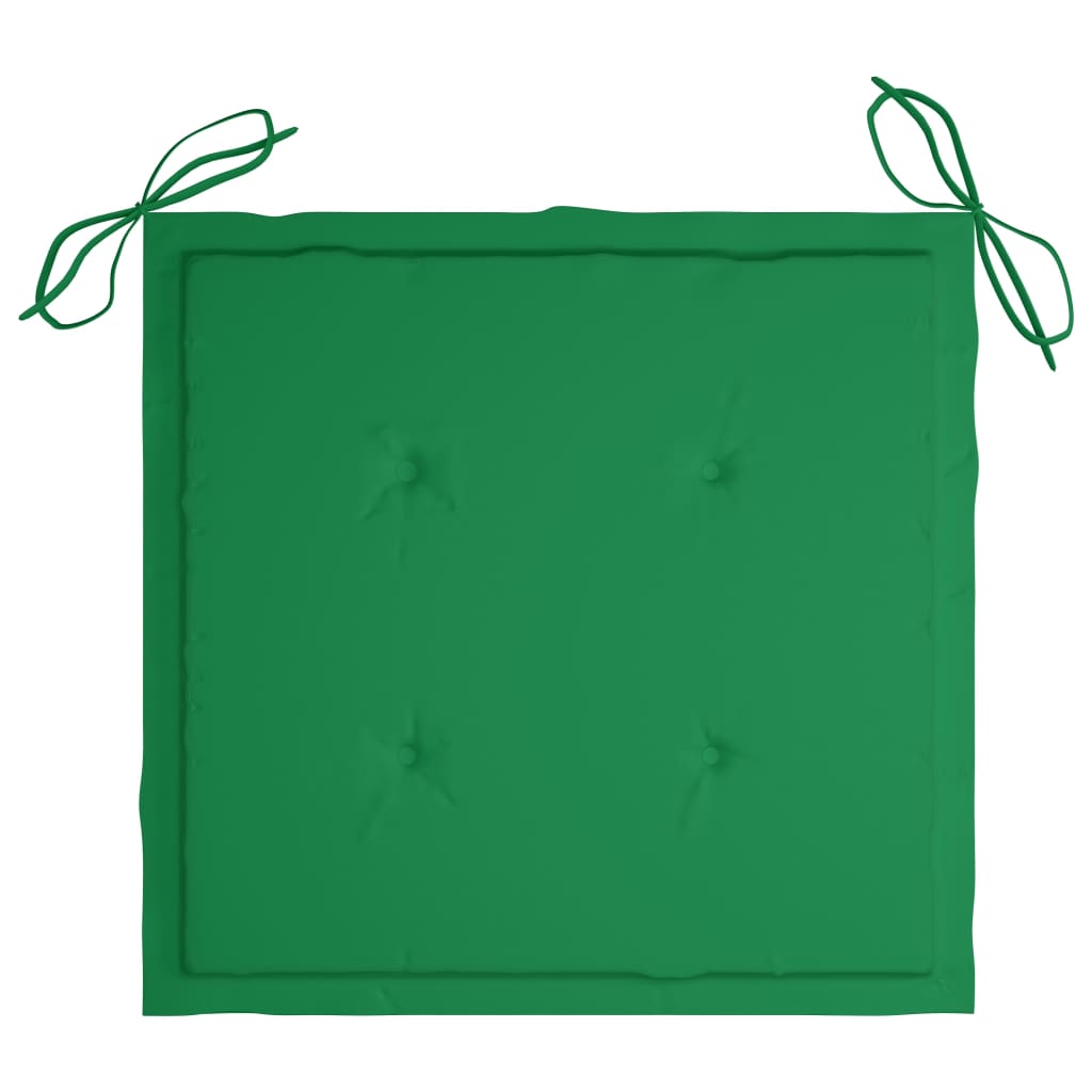 vidaXL Składane krzesła ogrodowe z poduszkami, 2 szt., bambusowe