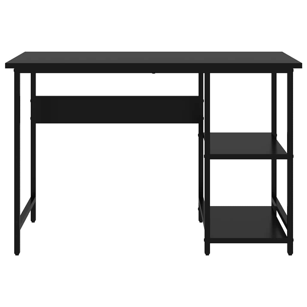 vidaXL Biurko komputerowe, czarne, 105x50x72 cm, MDF i metal