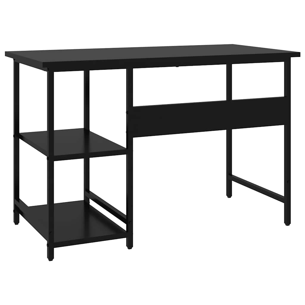 vidaXL Biurko komputerowe, czarne, 105x50x72 cm, MDF i metal