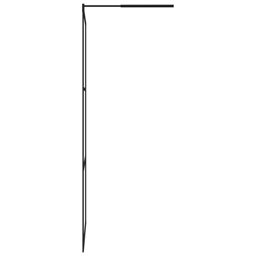 vidaXL Ścianka prysznicowa, przezroczyste szkło ESG, 115 x 195 cm