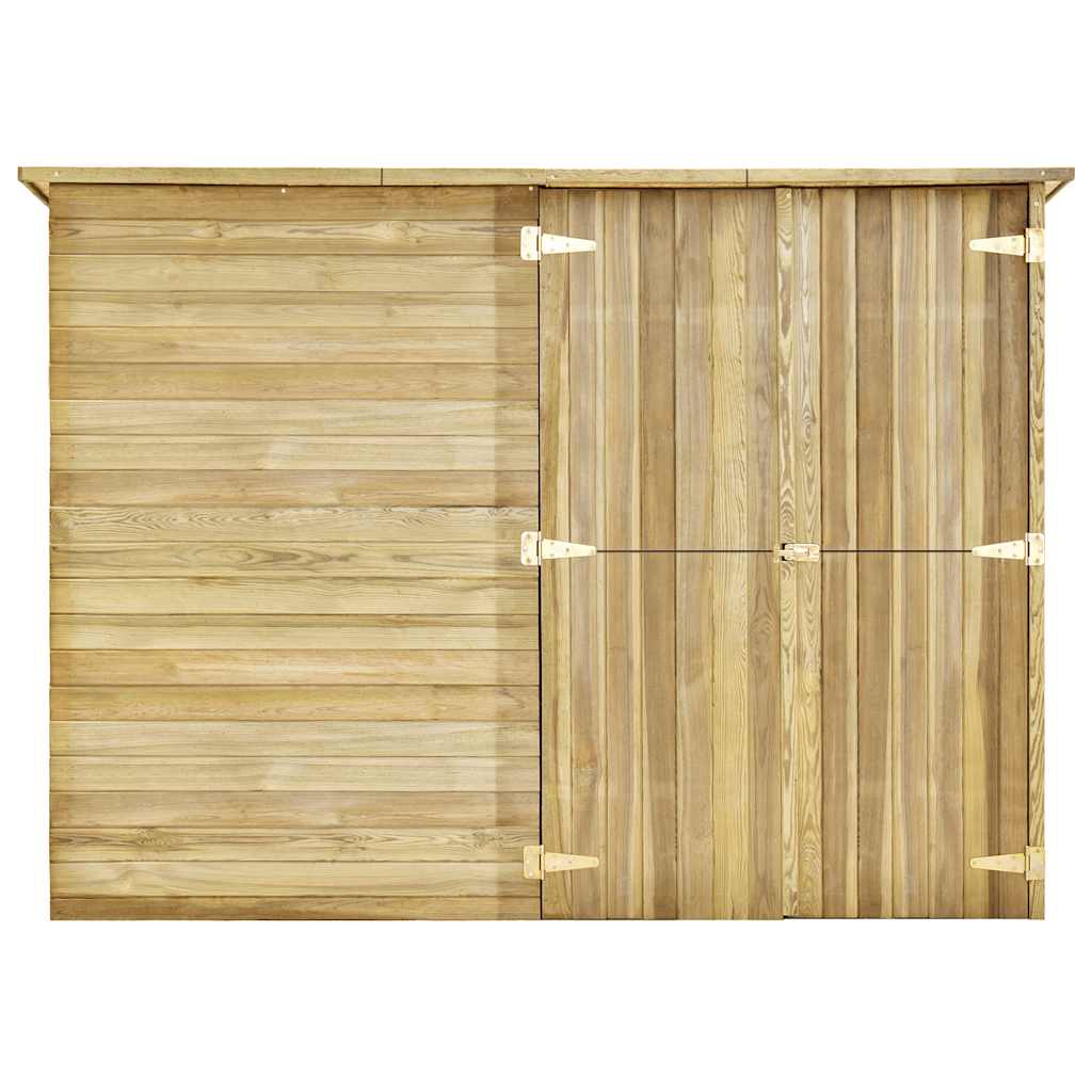 vidaXL Ogrodowa szopa na rowery, 232x110x170 cm, impregnowana sosna
