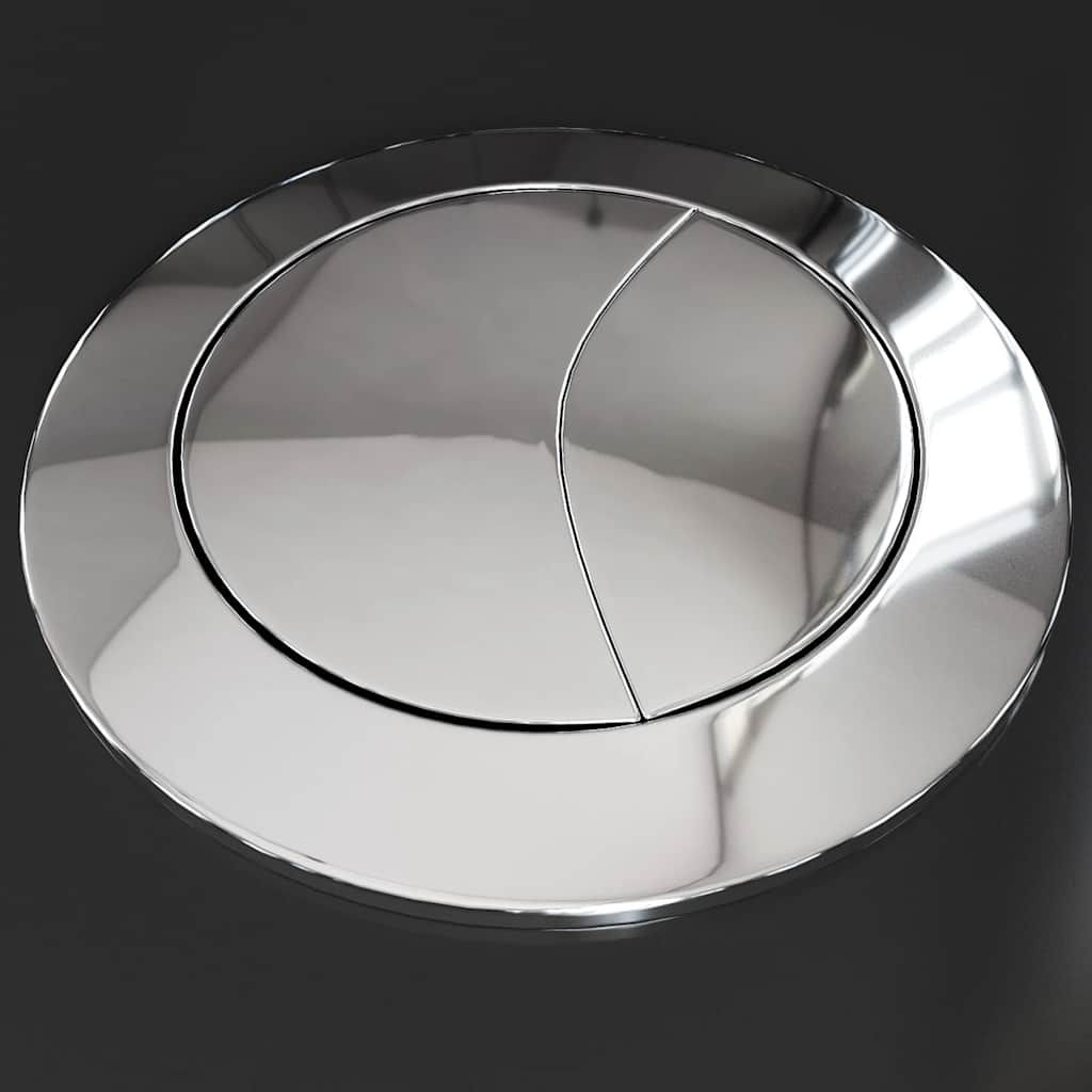 vidaXL Ceramiczna toaleta ze spłuczką, okrągła, odpływ pionowy, czarna