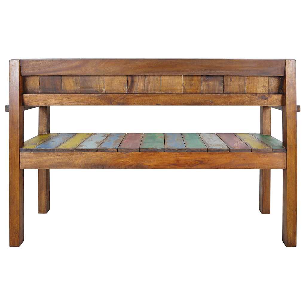 vidaXL Ławka, 115 cm, lite drewno z odzysku
