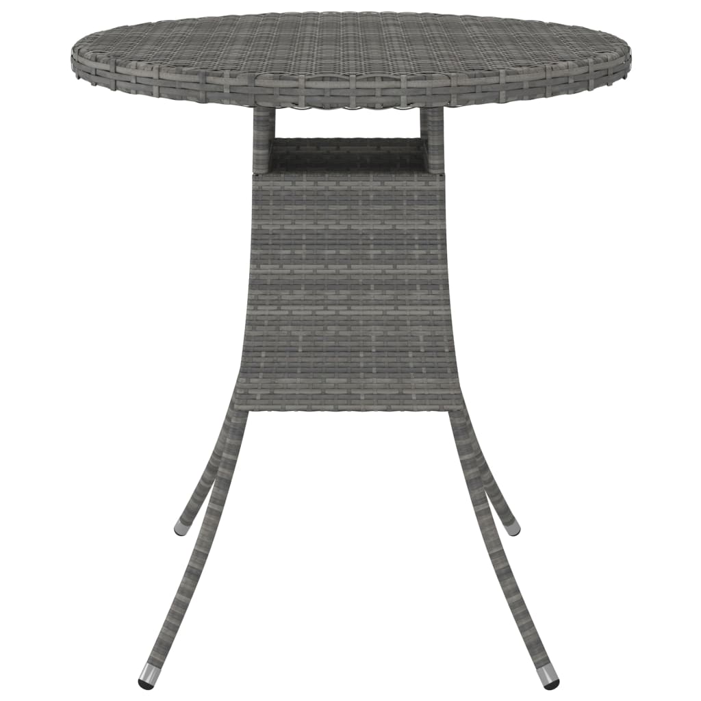 vidaXL 7-częściowa sofa do ogrodu, z poduszkami, polirattan, szara