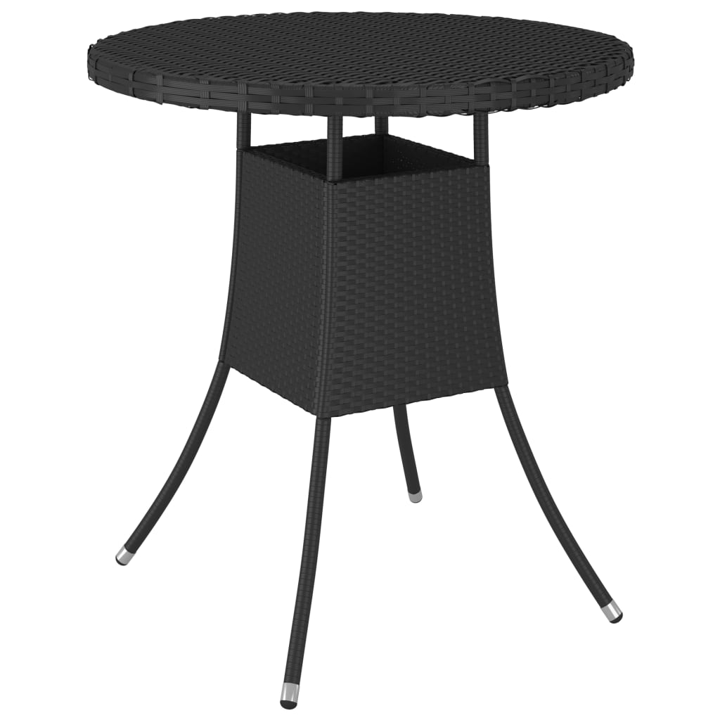 vidaXL 9-częściowa sofa ogrodowa z poduszkami, rattan PE, czarna