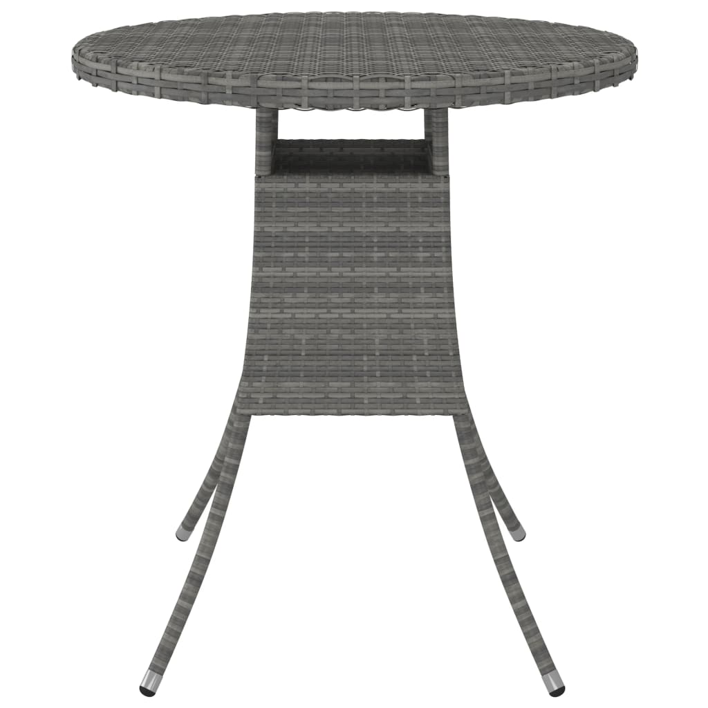 vidaXL 9-częściowa sofa do ogrodu, z poduszkami, polirattan, szara