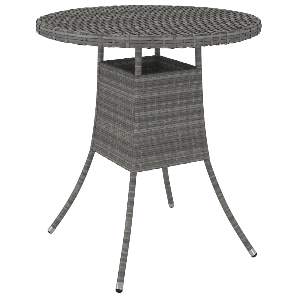 vidaXL 5-częściowa sofa do ogrodu, z poduszkami, polirattan, szara