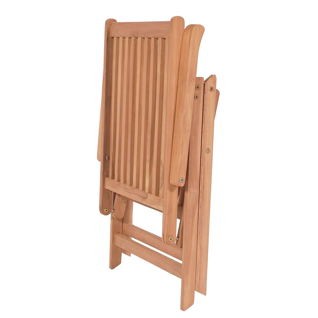 vidaXL Rozkładane krzesła ogrodowe, 6 szt., lite drewno tekowe