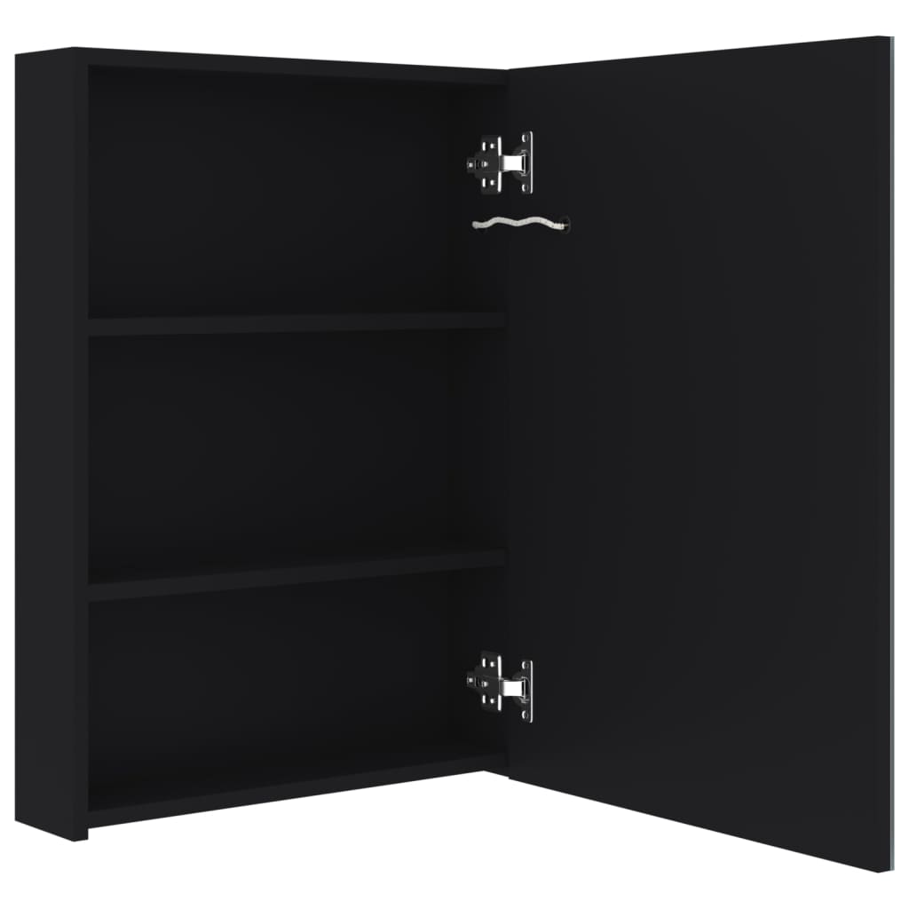 vidaXL Szafka łazienkowa z lustrem i LED, 50x13x70 cm