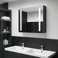vidaXL Szafka łazienkowa z lustrem i LED, 89x14x62 cm